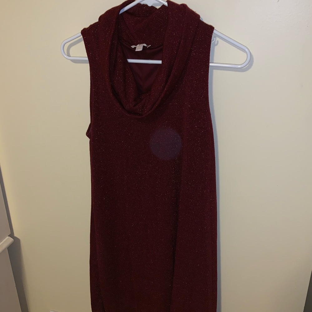 sleeveless sparkly red summer dress